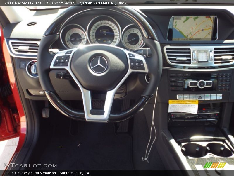 Hyacinth Red Metallic / Black 2014 Mercedes-Benz E 350 Sport Sedan