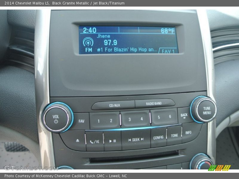 Black Granite Metallic / Jet Black/Titanium 2014 Chevrolet Malibu LS