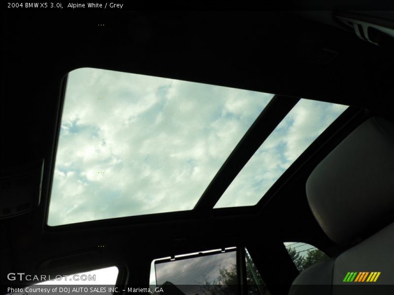 Alpine White / Grey 2004 BMW X5 3.0i