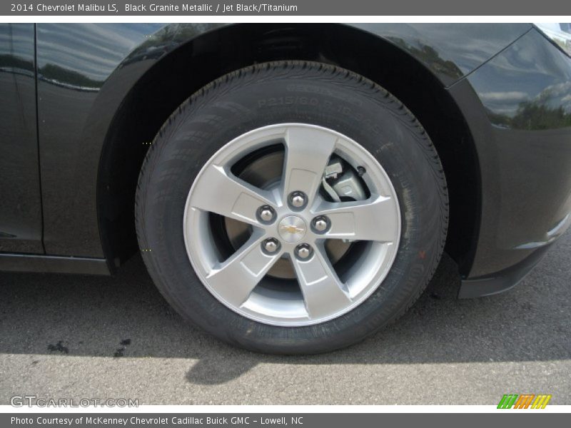 Black Granite Metallic / Jet Black/Titanium 2014 Chevrolet Malibu LS
