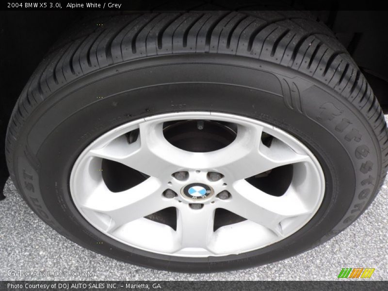 Alpine White / Grey 2004 BMW X5 3.0i