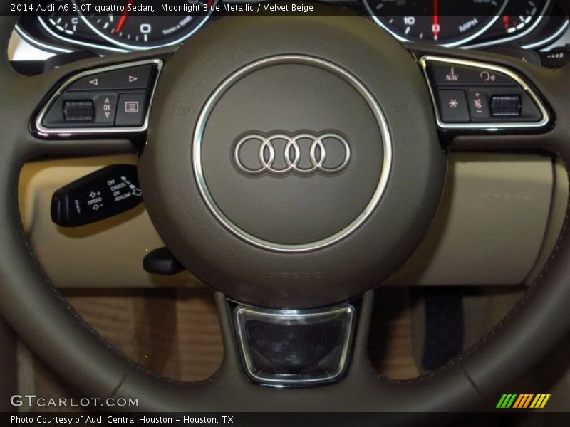 Moonlight Blue Metallic / Velvet Beige 2014 Audi A6 3.0T quattro Sedan