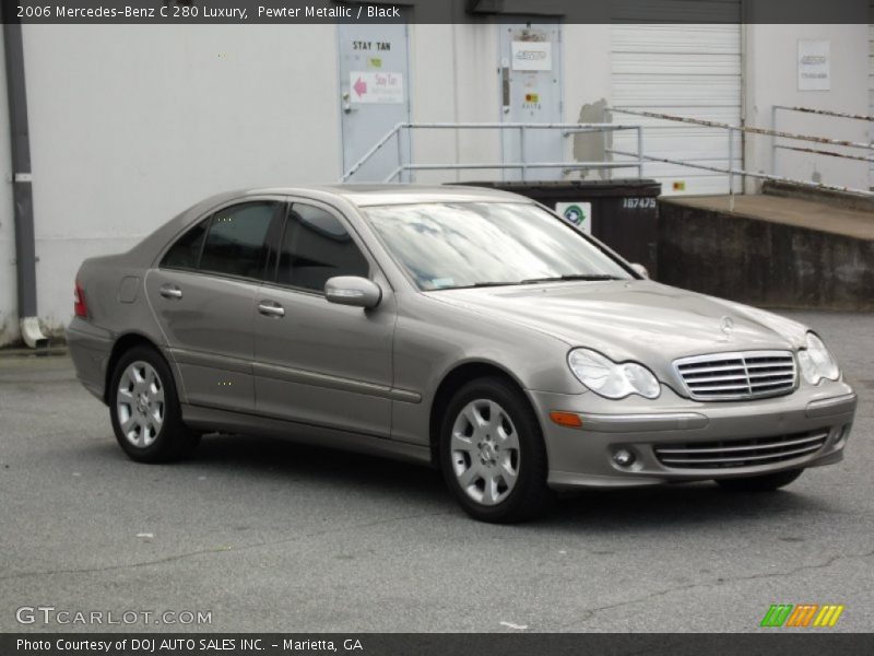 Pewter Metallic / Black 2006 Mercedes-Benz C 280 Luxury