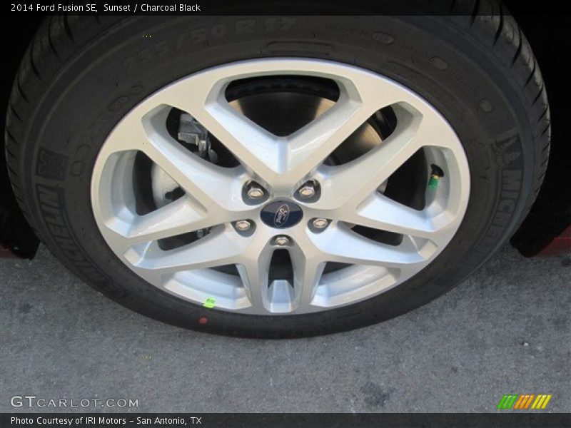 Sunset / Charcoal Black 2014 Ford Fusion SE