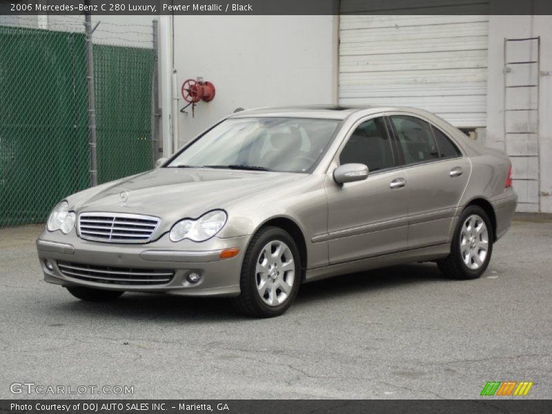 Pewter Metallic / Black 2006 Mercedes-Benz C 280 Luxury