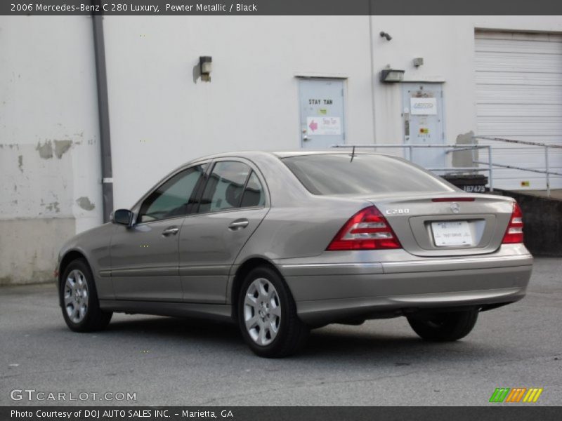 Pewter Metallic / Black 2006 Mercedes-Benz C 280 Luxury