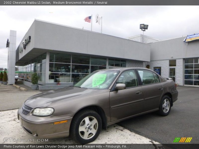 Medium Bronzemist Metallic / Neutral 2002 Chevrolet Malibu LS Sedan