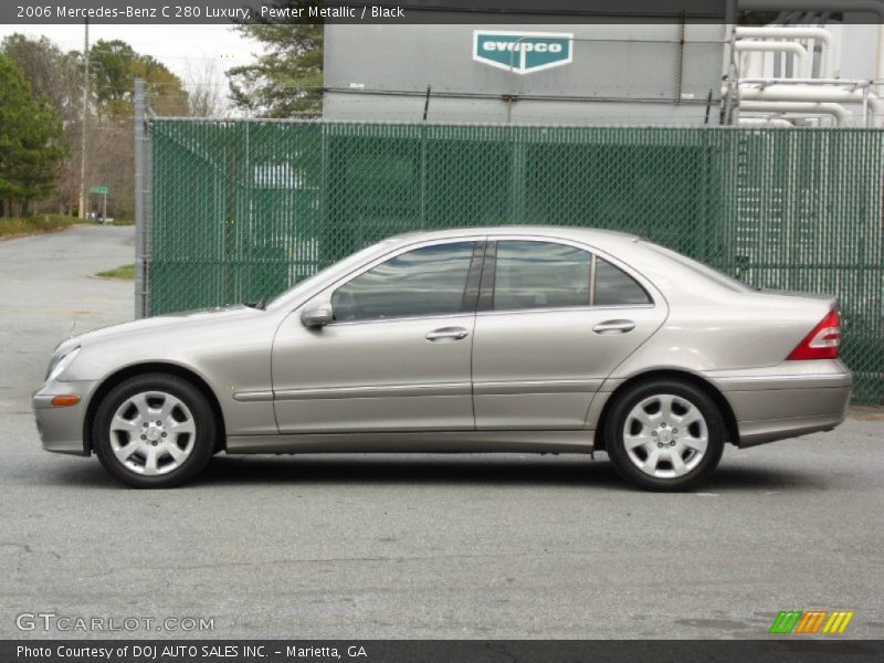Pewter Metallic / Black 2006 Mercedes-Benz C 280 Luxury