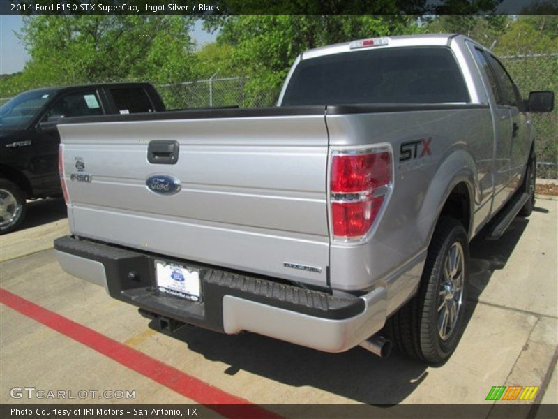 Ingot Silver / Black 2014 Ford F150 STX SuperCab