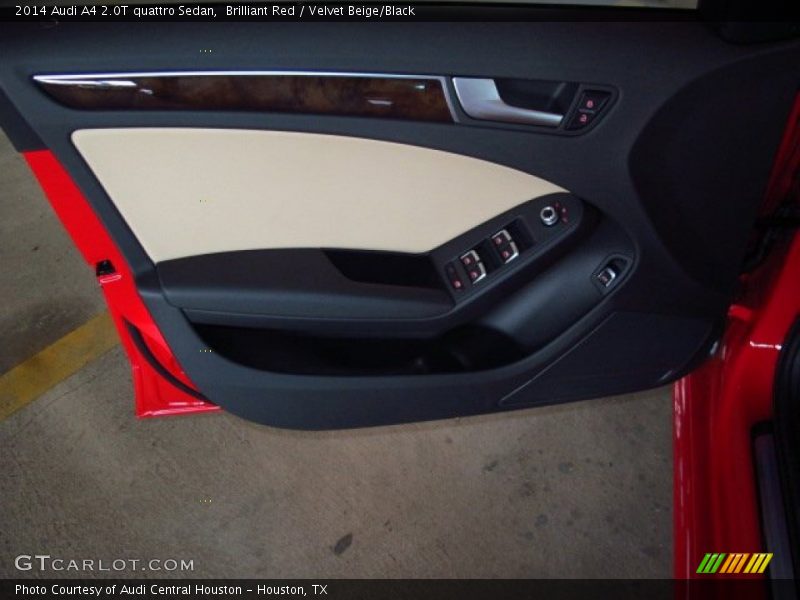 Brilliant Red / Velvet Beige/Black 2014 Audi A4 2.0T quattro Sedan