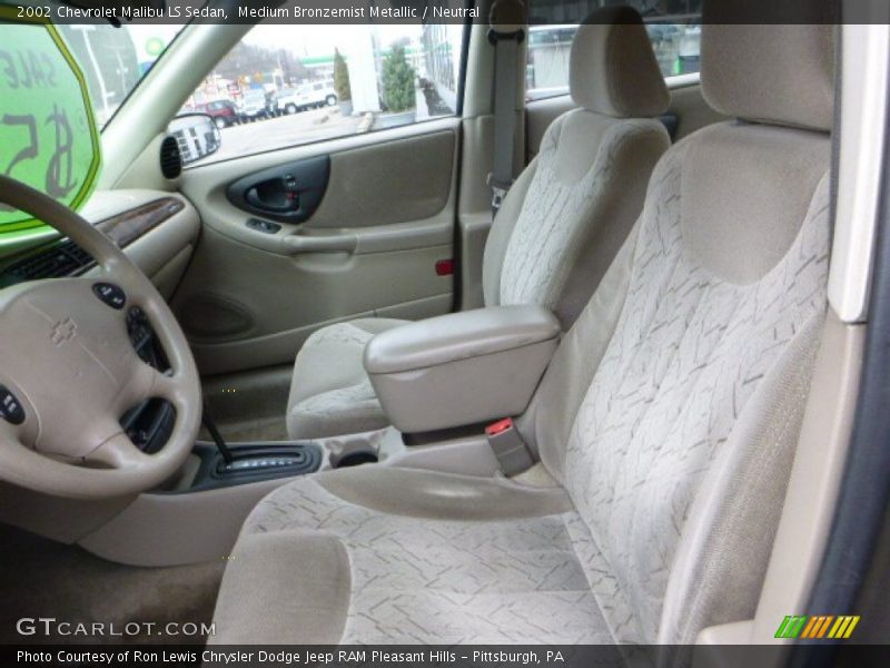 Medium Bronzemist Metallic / Neutral 2002 Chevrolet Malibu LS Sedan