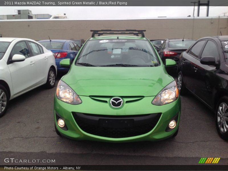 Spirited Green Metallic / Black/Red Piping 2011 Mazda MAZDA2 Touring