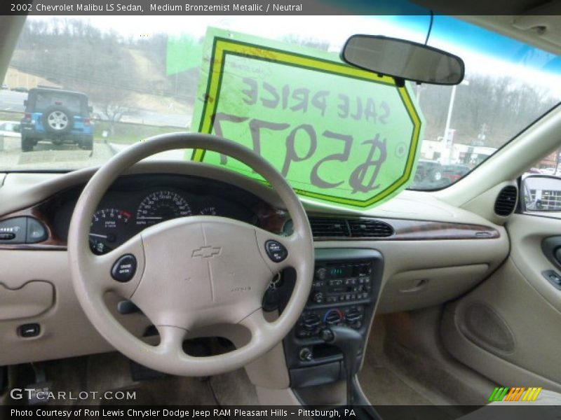 Medium Bronzemist Metallic / Neutral 2002 Chevrolet Malibu LS Sedan