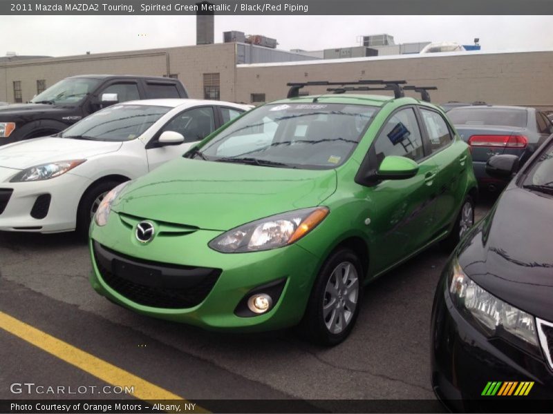 Spirited Green Metallic / Black/Red Piping 2011 Mazda MAZDA2 Touring
