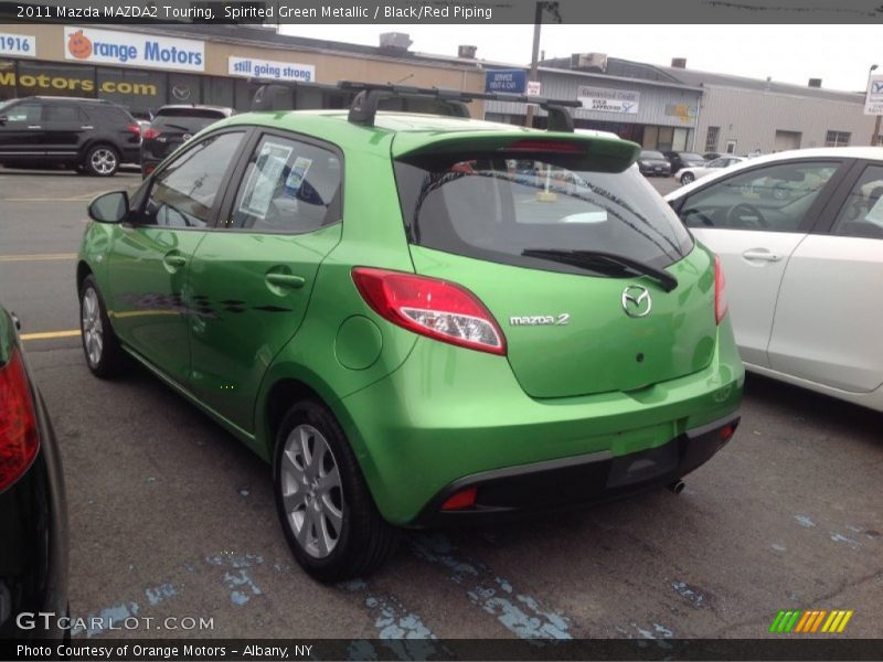 Spirited Green Metallic / Black/Red Piping 2011 Mazda MAZDA2 Touring