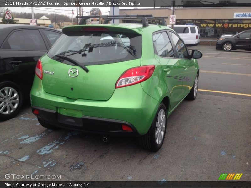 Spirited Green Metallic / Black/Red Piping 2011 Mazda MAZDA2 Touring