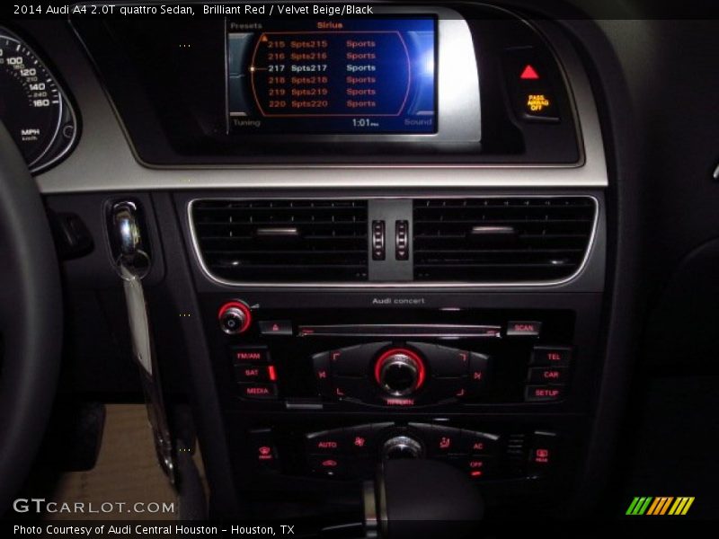 Brilliant Red / Velvet Beige/Black 2014 Audi A4 2.0T quattro Sedan