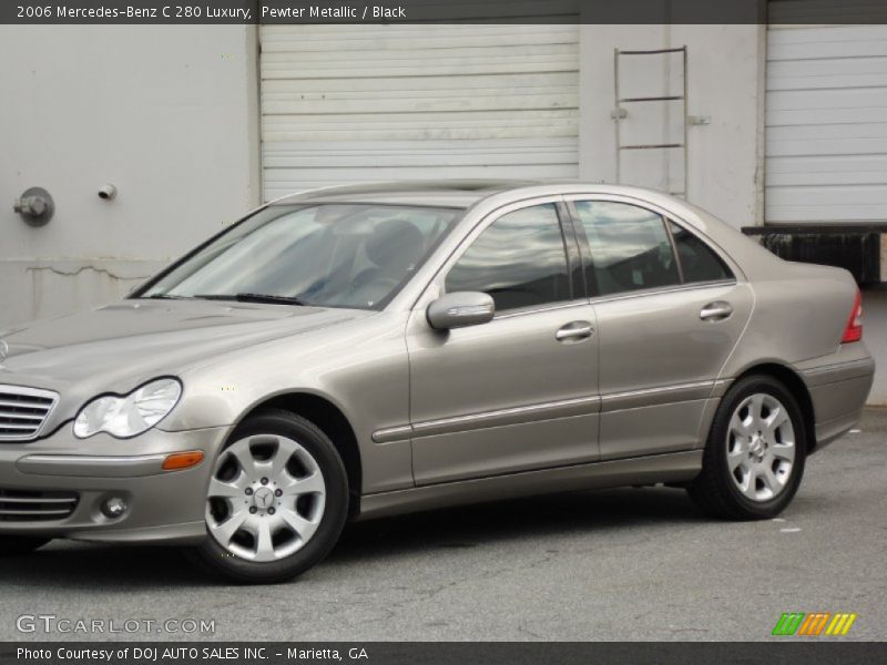 Pewter Metallic / Black 2006 Mercedes-Benz C 280 Luxury
