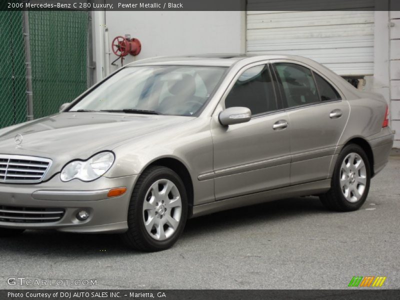 Pewter Metallic / Black 2006 Mercedes-Benz C 280 Luxury