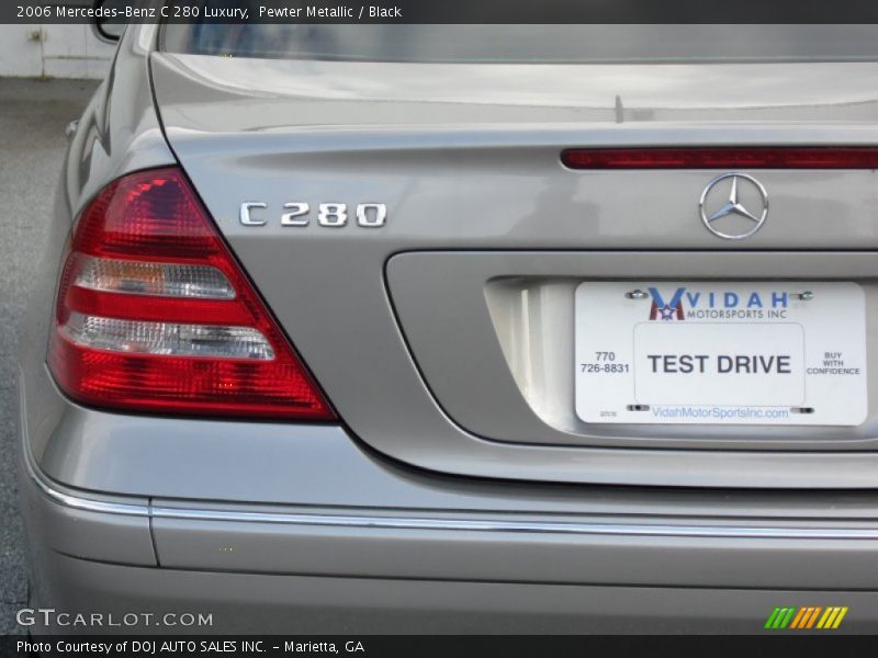 Pewter Metallic / Black 2006 Mercedes-Benz C 280 Luxury