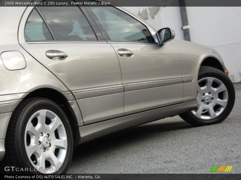 Pewter Metallic / Black 2006 Mercedes-Benz C 280 Luxury