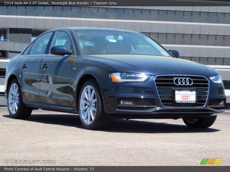 Moonlight Blue Metallic / Titanium Grey 2014 Audi A4 2.0T Sedan
