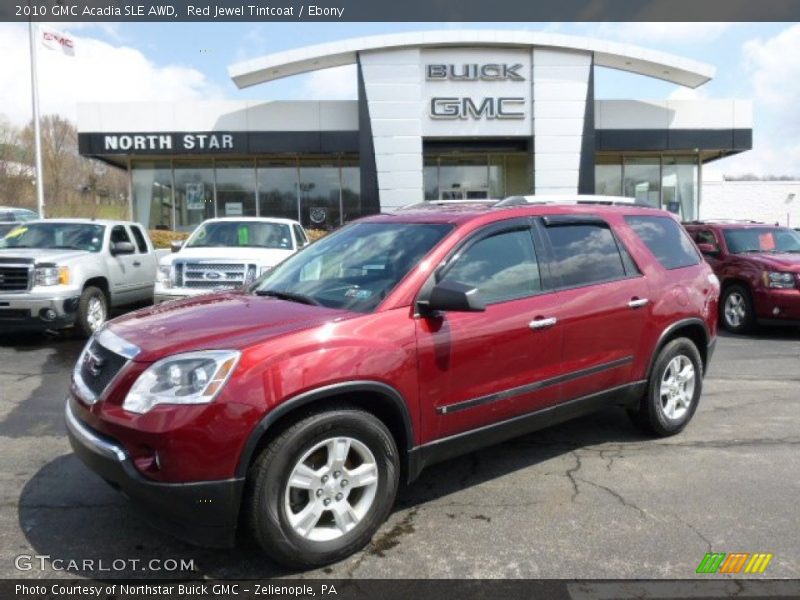 Red Jewel Tintcoat / Ebony 2010 GMC Acadia SLE AWD