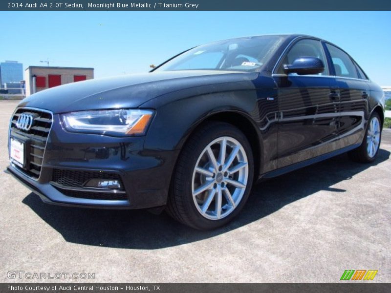 Moonlight Blue Metallic / Titanium Grey 2014 Audi A4 2.0T Sedan