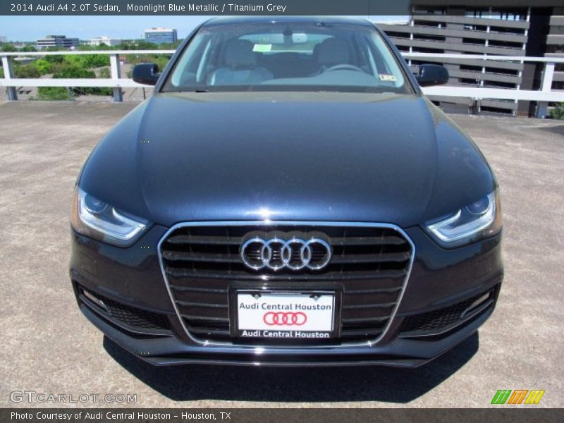 Moonlight Blue Metallic / Titanium Grey 2014 Audi A4 2.0T Sedan