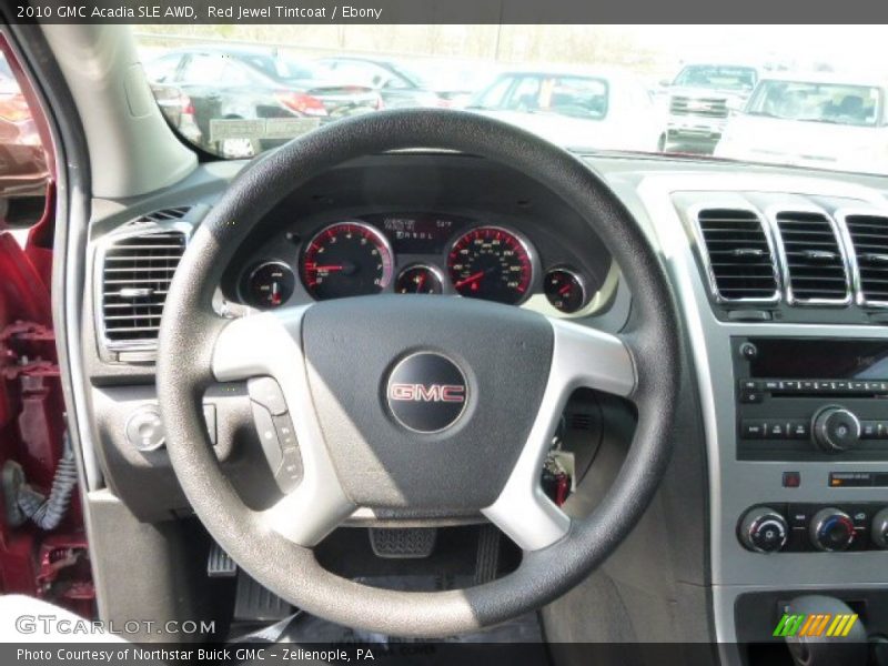 Red Jewel Tintcoat / Ebony 2010 GMC Acadia SLE AWD