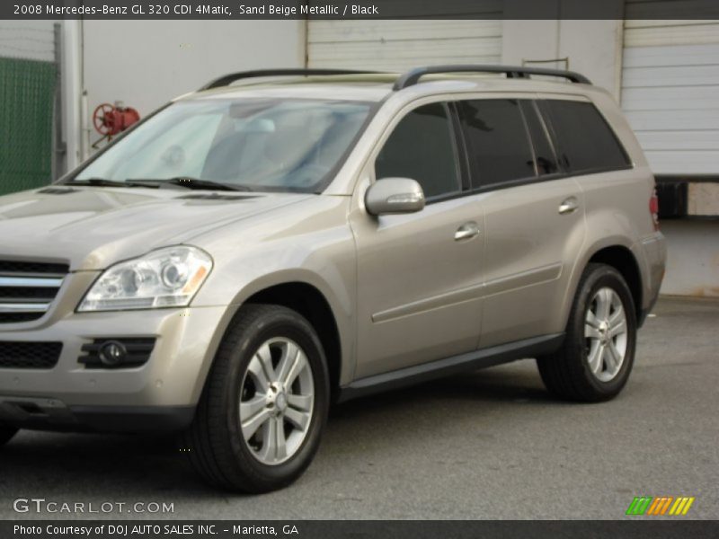 Sand Beige Metallic / Black 2008 Mercedes-Benz GL 320 CDI 4Matic