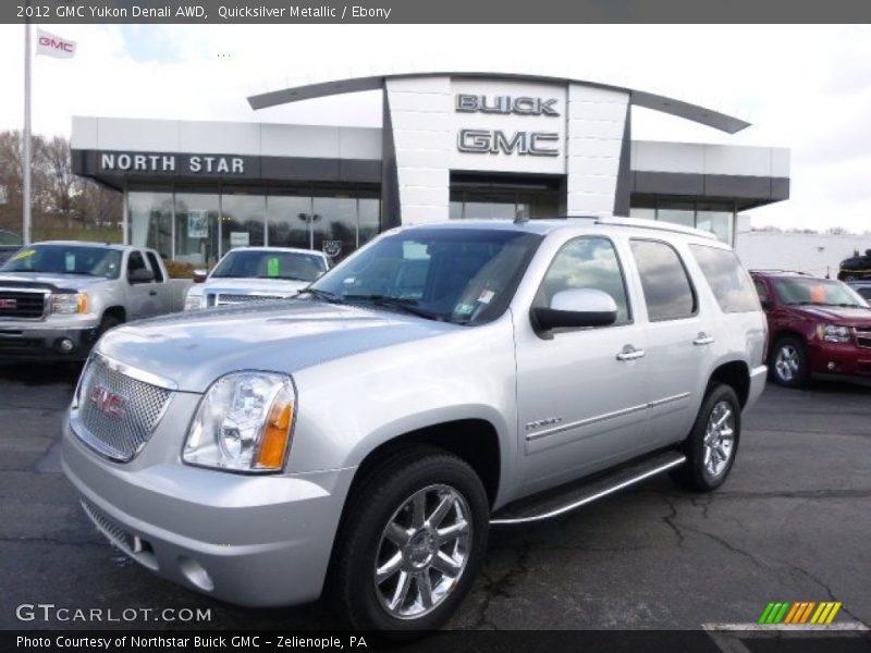 Quicksilver Metallic / Ebony 2012 GMC Yukon Denali AWD