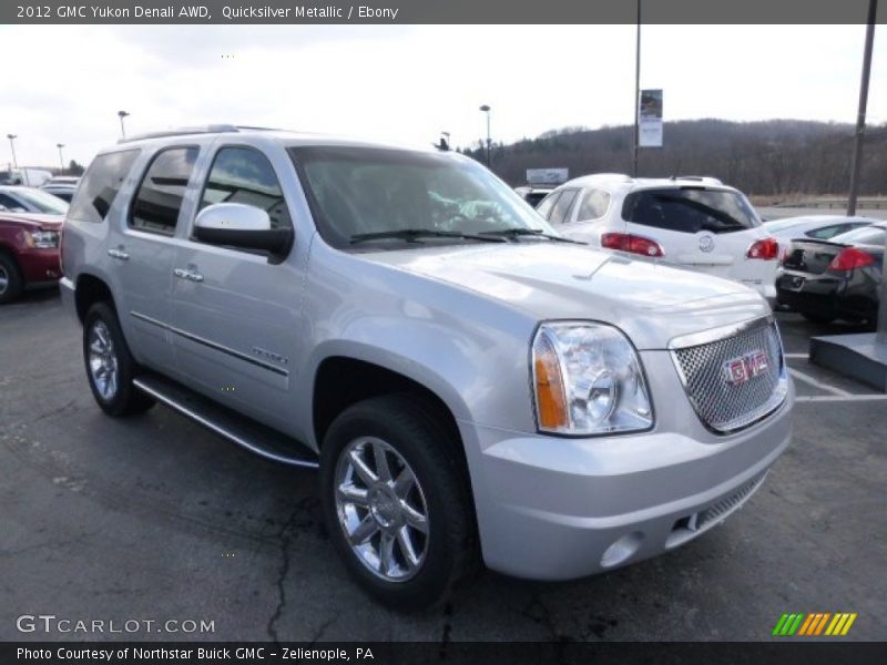 Quicksilver Metallic / Ebony 2012 GMC Yukon Denali AWD