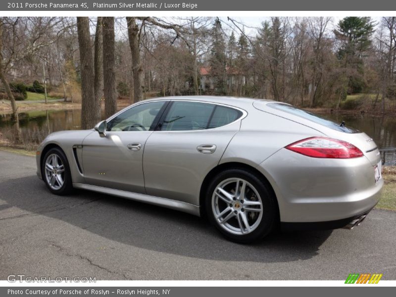 Platinum Silver Metallic / Luxor Beige 2011 Porsche Panamera 4S