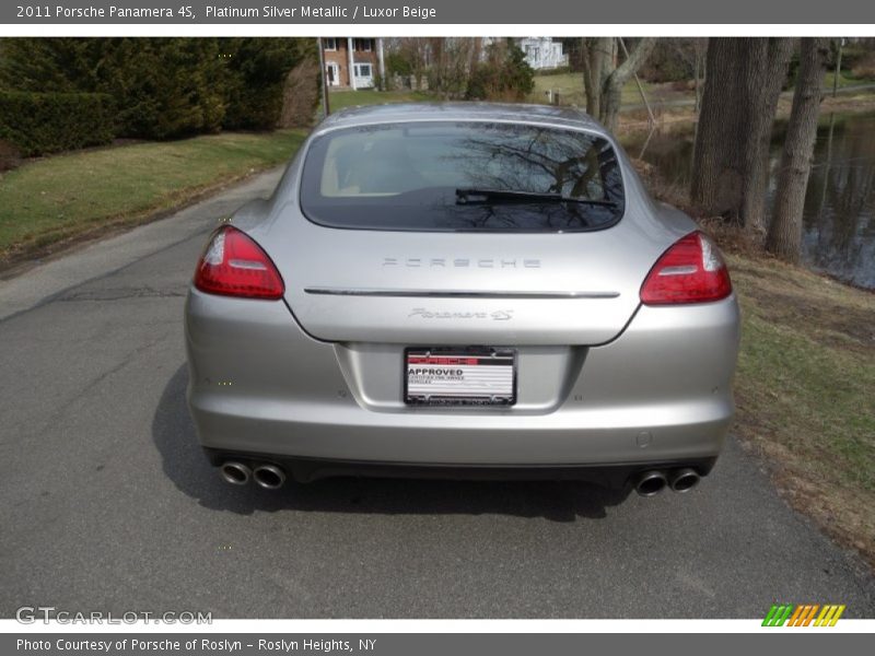 Platinum Silver Metallic / Luxor Beige 2011 Porsche Panamera 4S