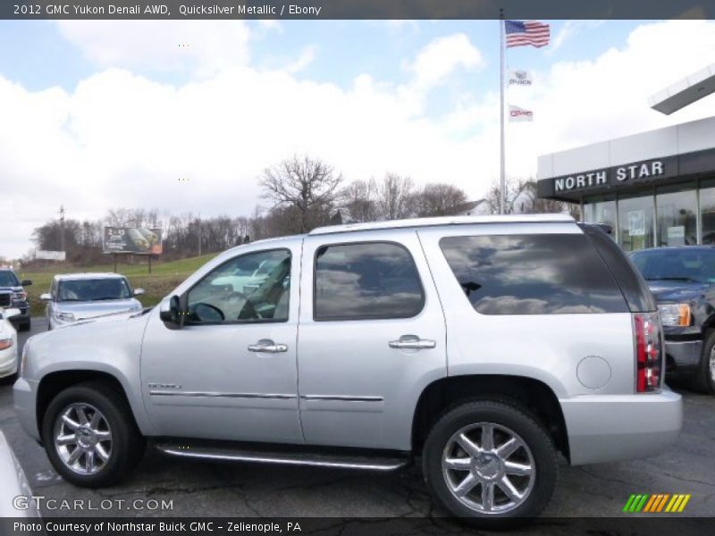 Quicksilver Metallic / Ebony 2012 GMC Yukon Denali AWD
