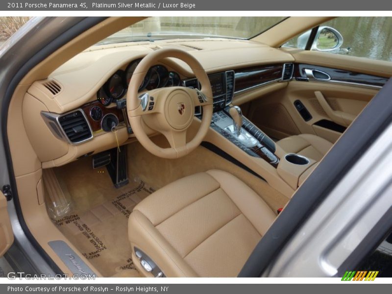 Platinum Silver Metallic / Luxor Beige 2011 Porsche Panamera 4S