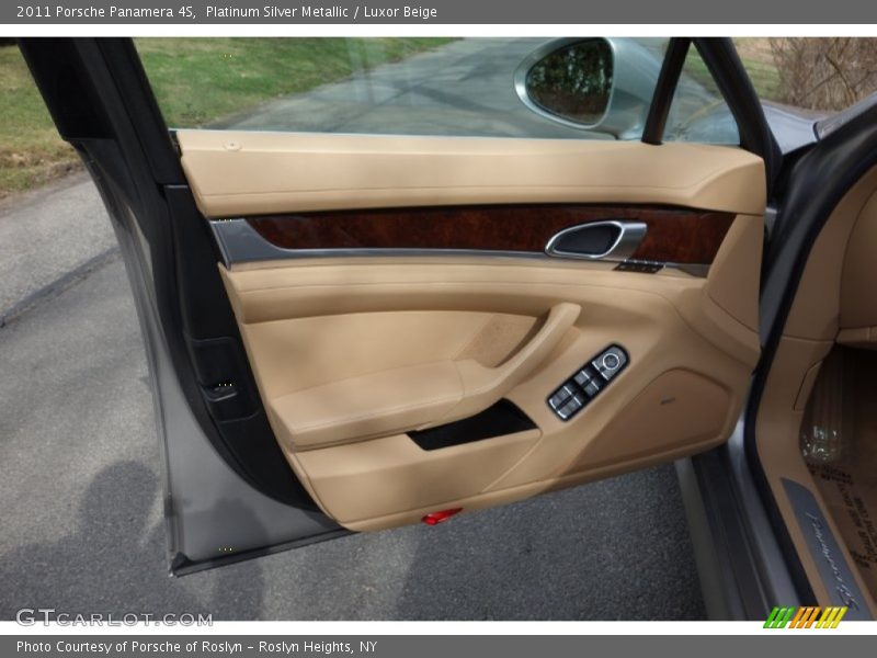 Platinum Silver Metallic / Luxor Beige 2011 Porsche Panamera 4S