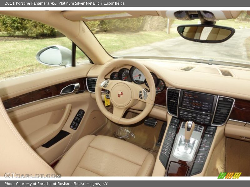 Platinum Silver Metallic / Luxor Beige 2011 Porsche Panamera 4S