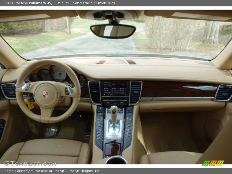 Platinum Silver Metallic / Luxor Beige 2011 Porsche Panamera 4S