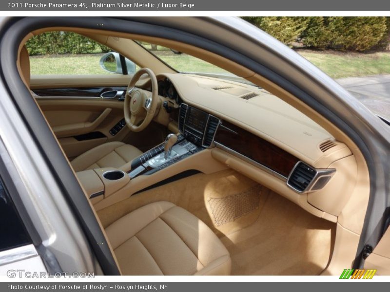 Platinum Silver Metallic / Luxor Beige 2011 Porsche Panamera 4S