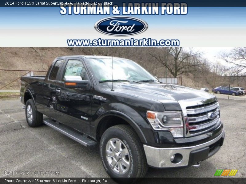 Tuxedo Black / Black 2014 Ford F150 Lariat SuperCab 4x4