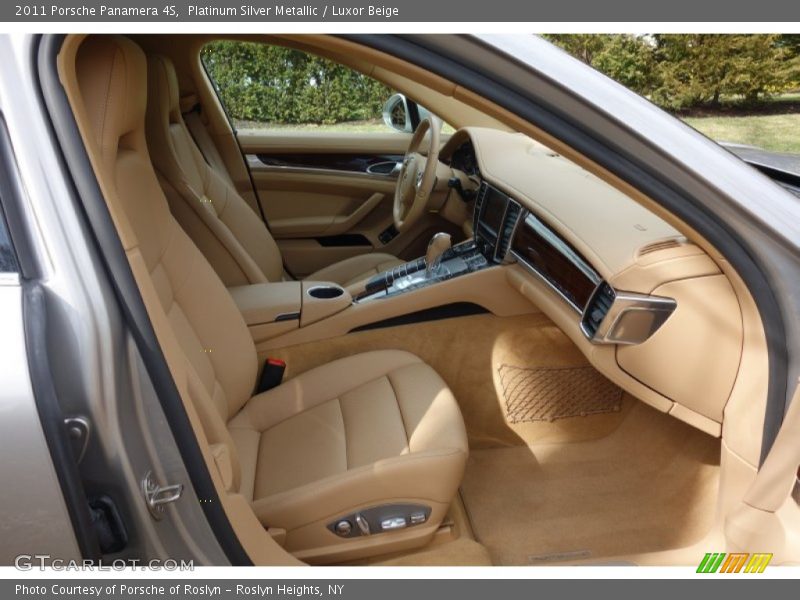 Platinum Silver Metallic / Luxor Beige 2011 Porsche Panamera 4S