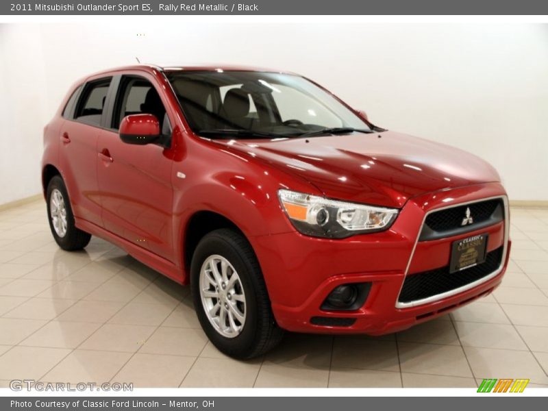 Rally Red Metallic / Black 2011 Mitsubishi Outlander Sport ES
