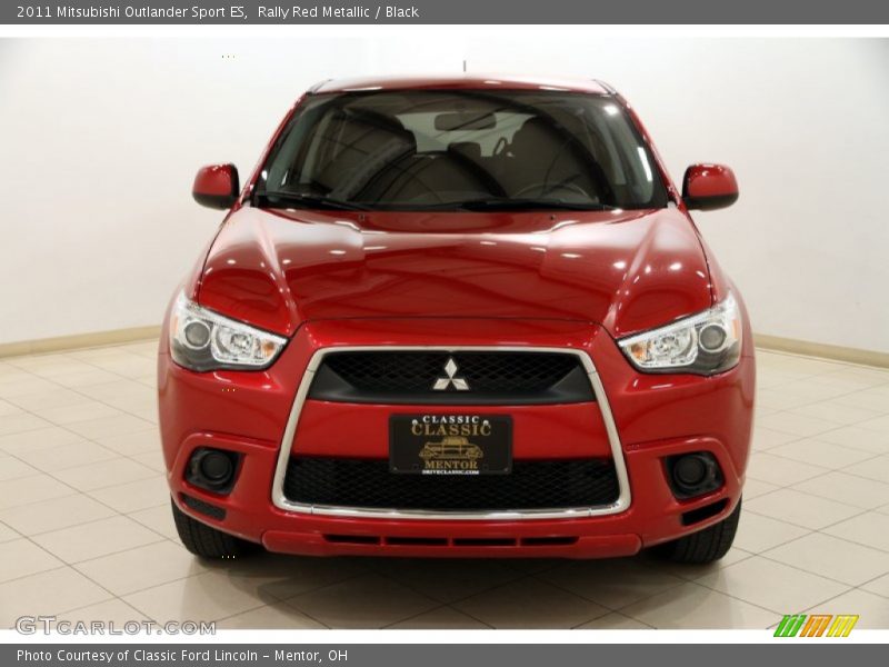 Rally Red Metallic / Black 2011 Mitsubishi Outlander Sport ES