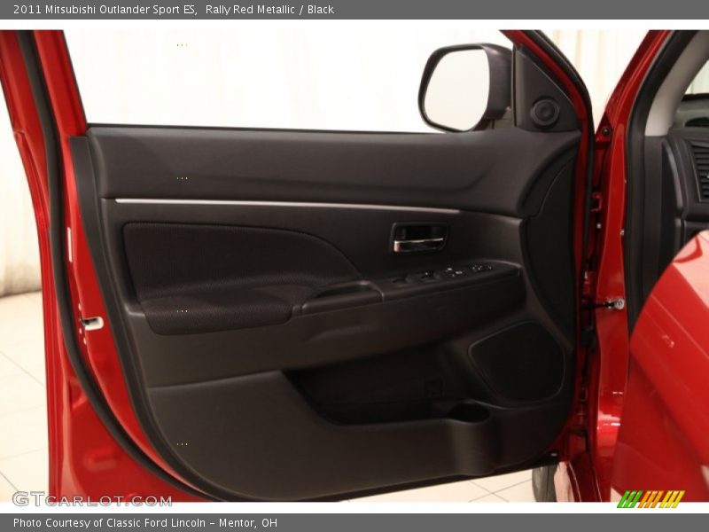 Rally Red Metallic / Black 2011 Mitsubishi Outlander Sport ES