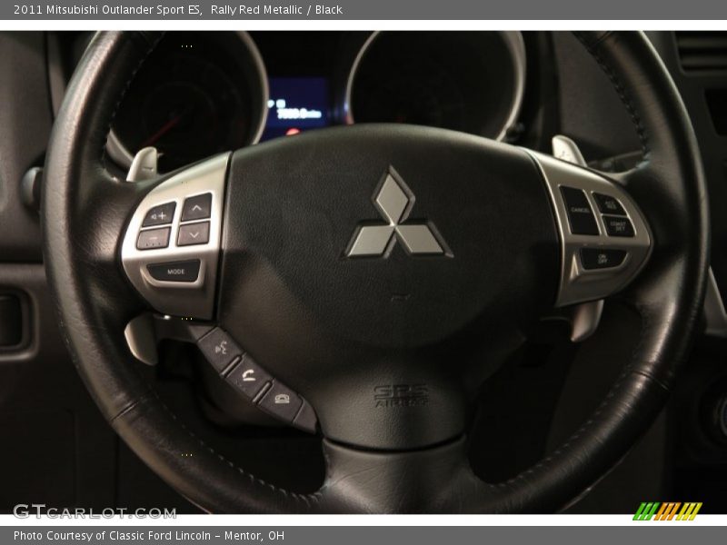 Rally Red Metallic / Black 2011 Mitsubishi Outlander Sport ES