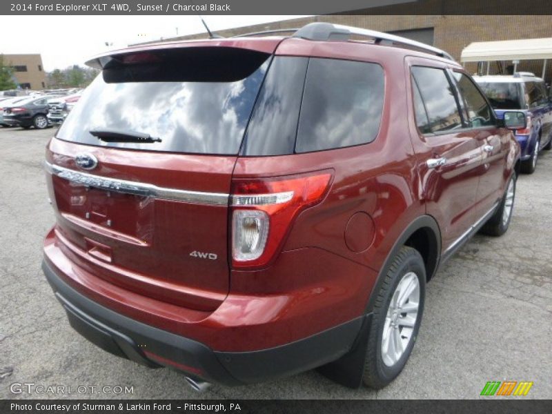 Sunset / Charcoal Black 2014 Ford Explorer XLT 4WD