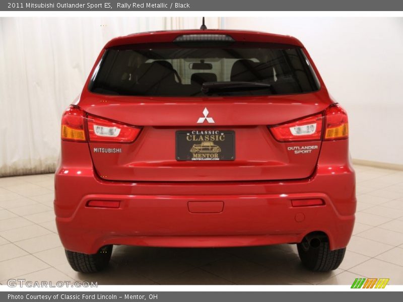 Rally Red Metallic / Black 2011 Mitsubishi Outlander Sport ES