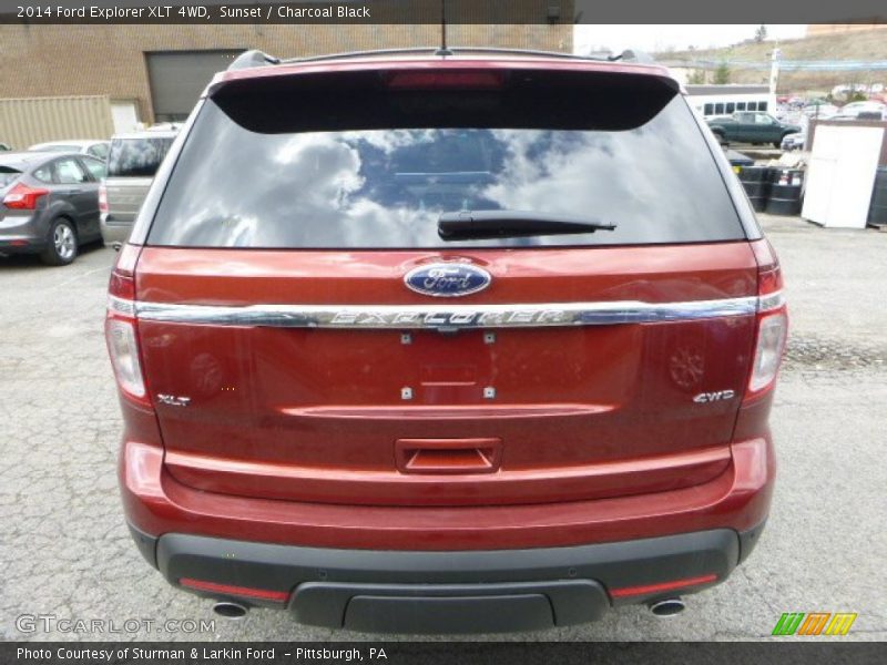 Sunset / Charcoal Black 2014 Ford Explorer XLT 4WD